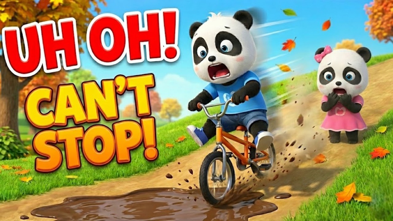 🐼 Детеныш панды упал на старте! 😱 | Как он все-таки сможет выиграть гонку? 🏆 | Детеныш панды