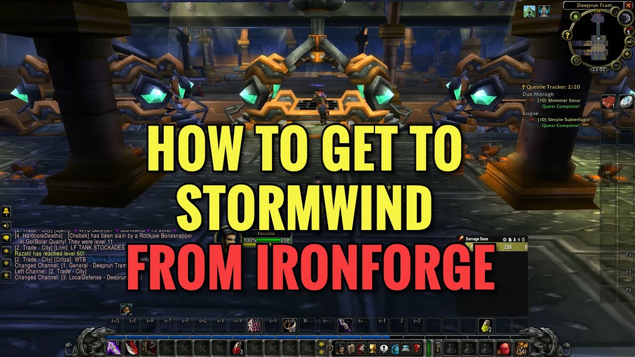 How To Get To Stormwind From Ironforge - WoW Classic