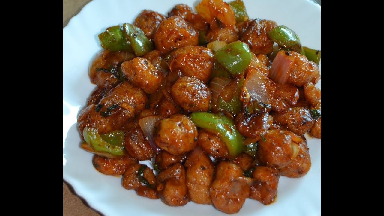 Soyabean chilli recipe । soya chilli । सोयाबीन चिल्ली रसेपी