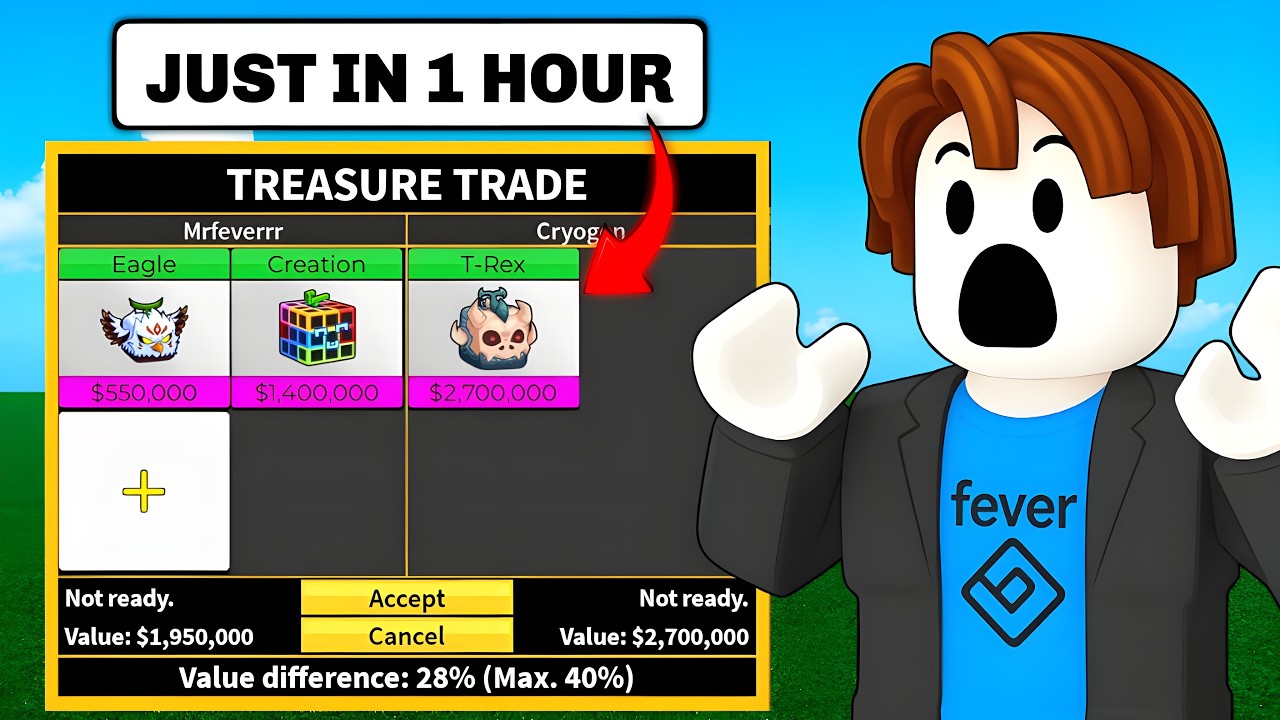 Trading New creation & egale fruit for 24 hours (blox fruits)