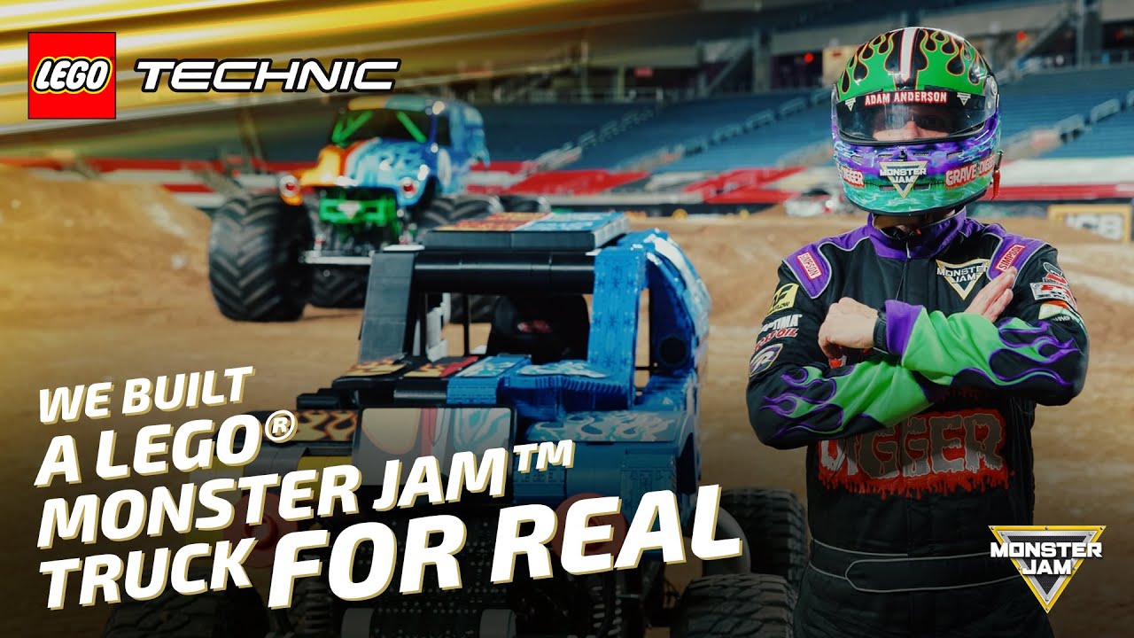 😎 Experience the LARGE-SCALE LEGO® Technic™ Monster Jam™ 🔥