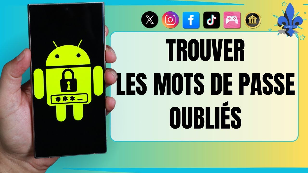 Trouver tous les mots de passe oubli&eacute;s sur votre t&eacute;l&eacute;phone Android