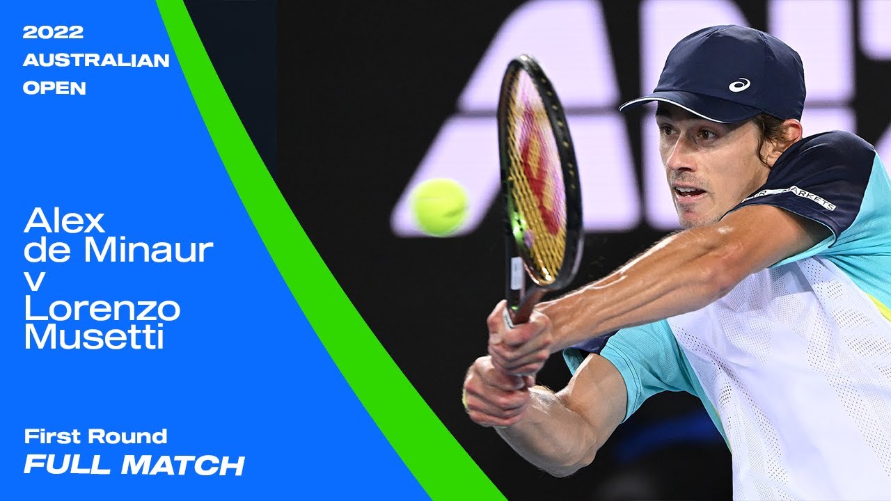 Alex de Minaur v Lorenzo Musetti Full Match | Australian Open 2022 First Round