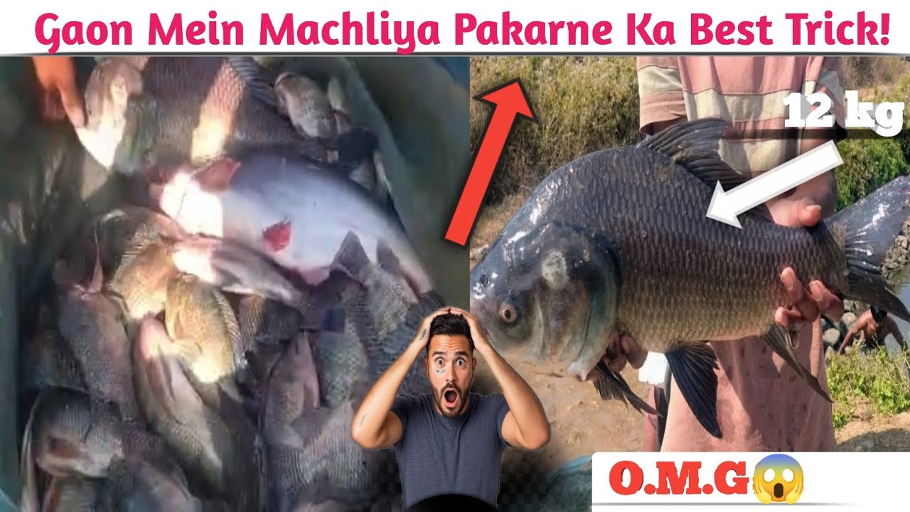 Socha Bhi Nahi Tha Aisi Machhli Milegi 😳 Real Gaon Fishing Life । Machhli parkarne ki best trick 😀