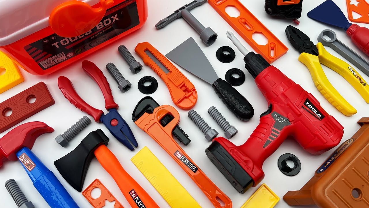 18 min to open the box, satisfied with the electric screwdriver, screw assembly toolbox | Toy Review