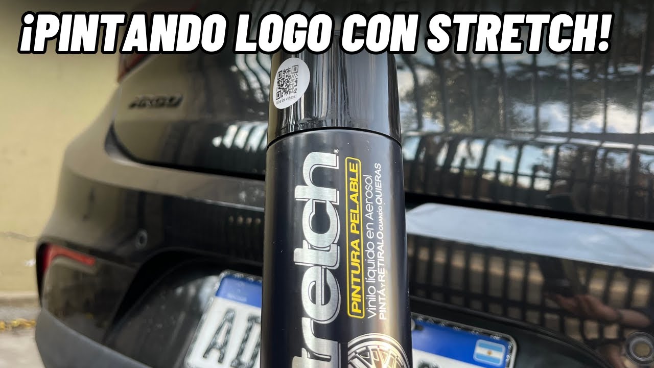 Como pintar EMBLEMAS/INSIGNAS de auto con STRETCH - Facil y Rapido con Pintura Removible