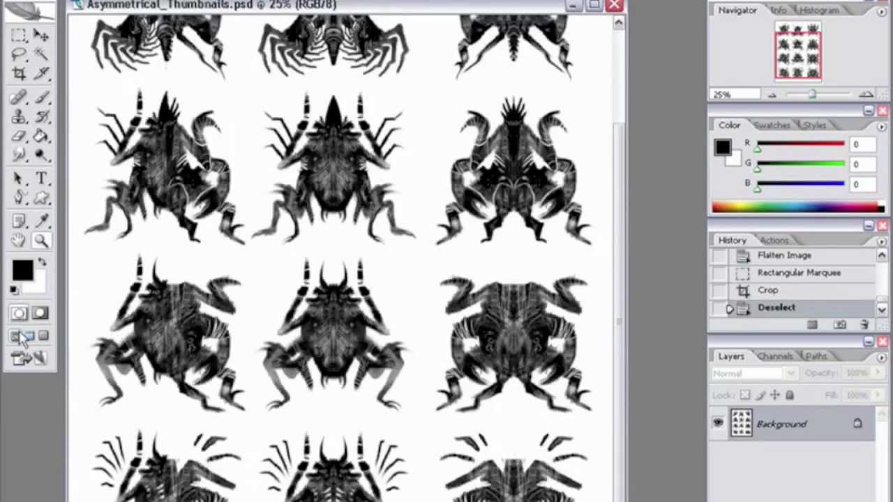 Photoshop thumbnails part 2 - silhouette