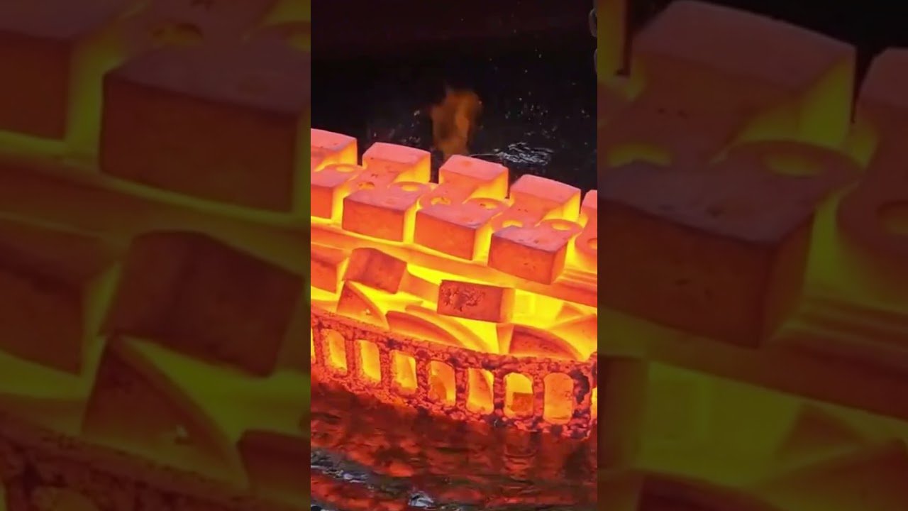 High manganese steel hammer head underwater heat treatment #crusher #wearparts#casting