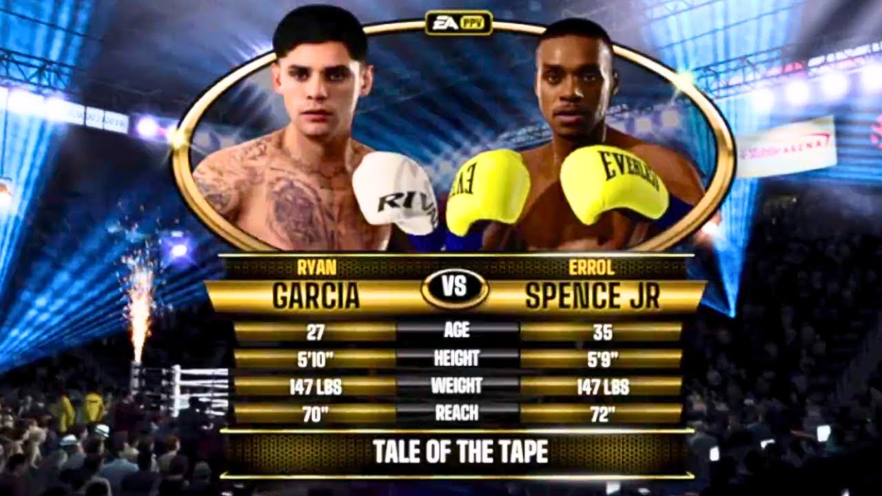 Ryan Garcia vs Errol Spence Jr FULL FIGHT | Fight Night Forever AI Simulation Gameplay all time