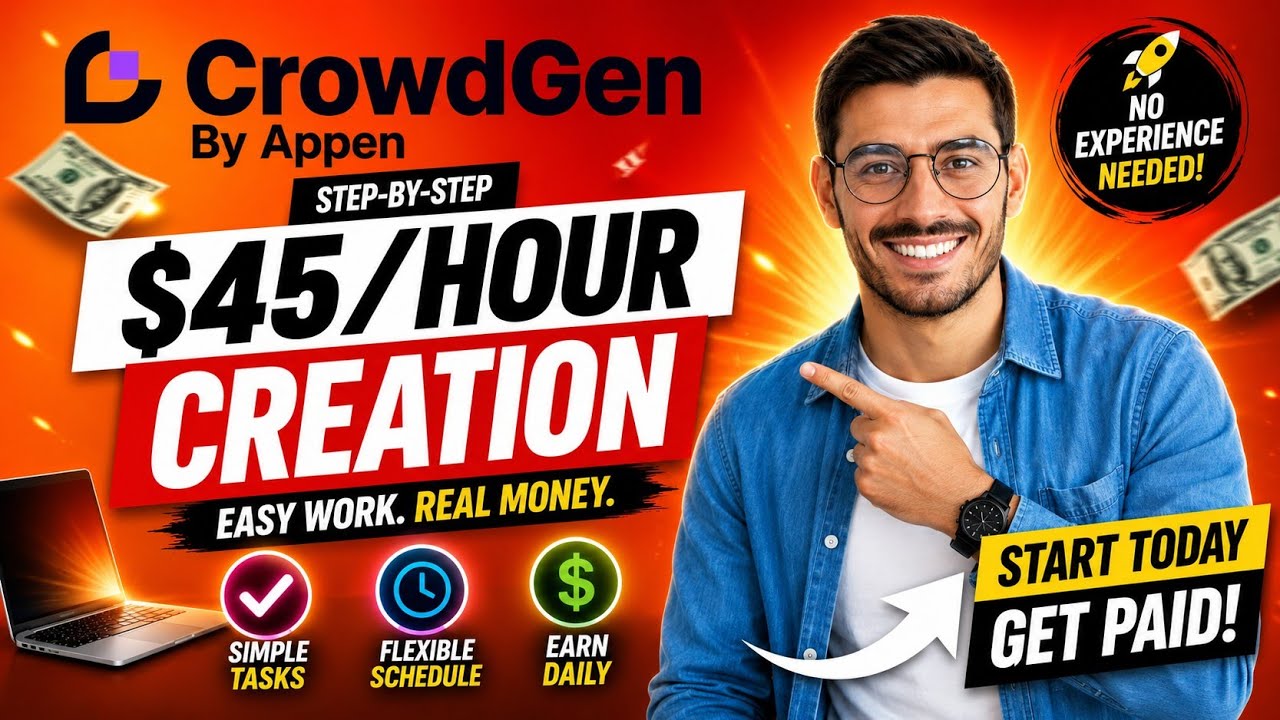 Как заработать деньги в интернете с CrowdGen от Appen! (Легкий заработок 2025) 💰