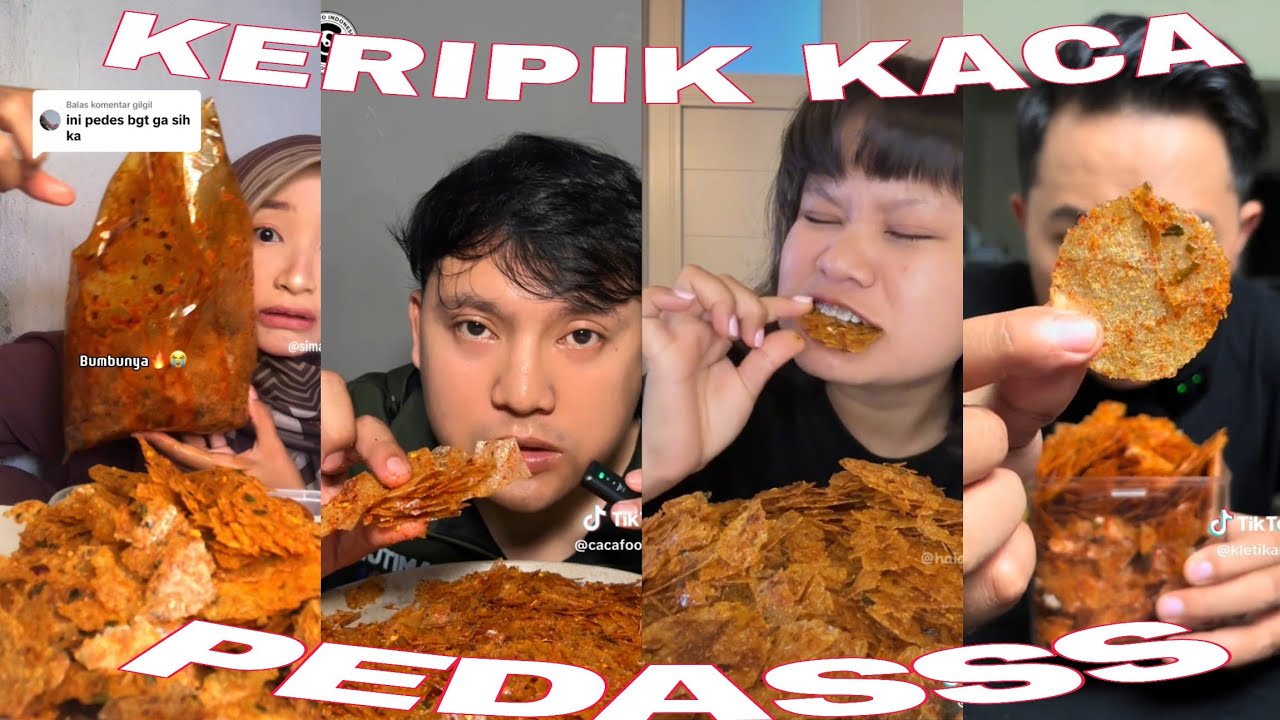 ASMR KERIPIK KACA PEDAS BGT!!😱🥵🤤🌡️🔥