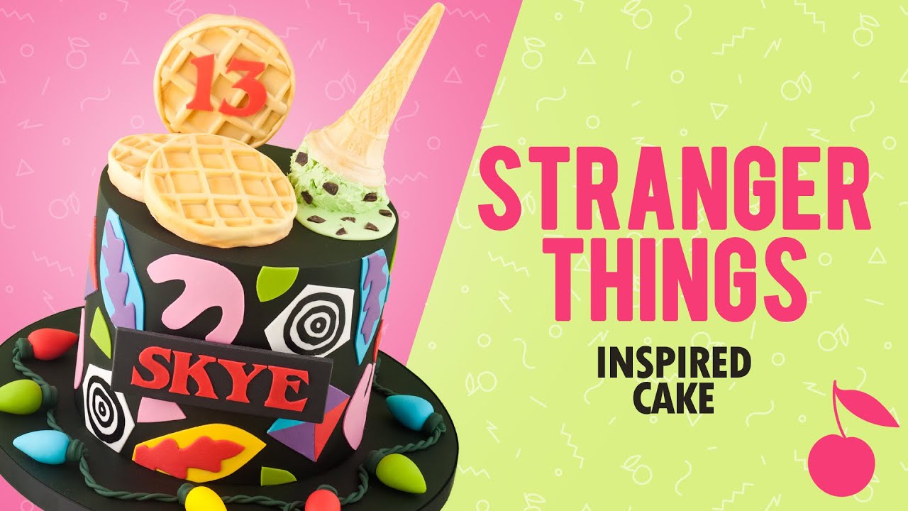 Stranger Things Inspired Cake Tutorial | Eleven | How To | Cherry School