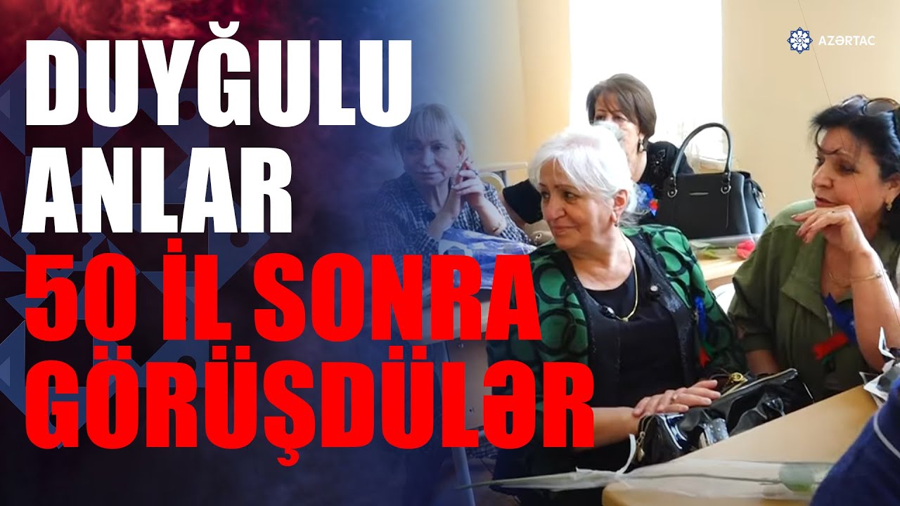 Gəncədə məzunlar 50 il sonra görüşüblər