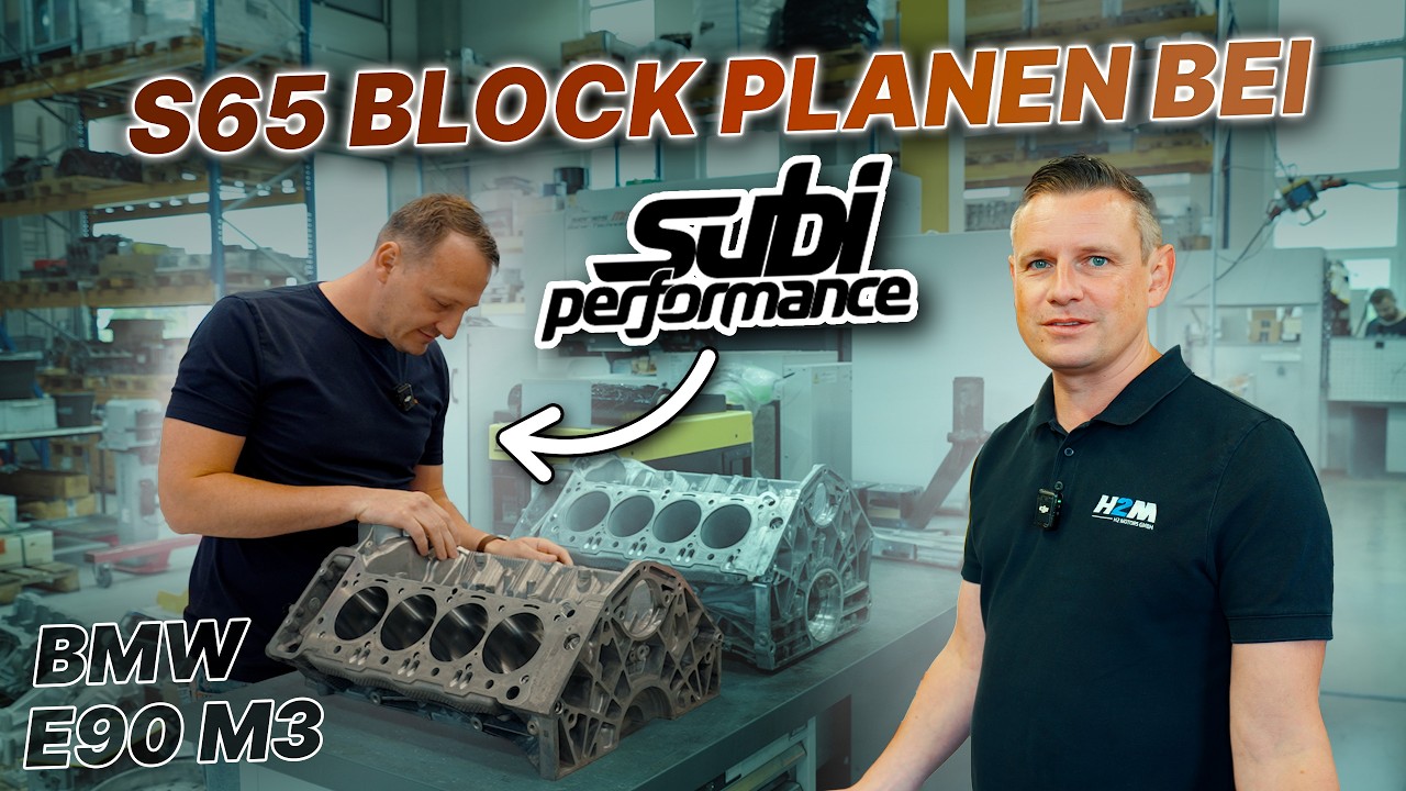 Zu Besuch bei SUBI-PERFORMANCE! S65 V8 Motorblock f&uuml;r den BMW E90 M3 planen