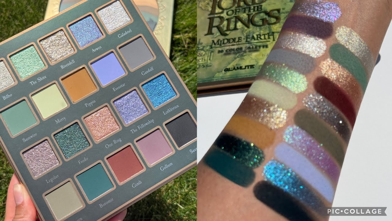 Glamlite The Lord Of The Rings Eyeshadow Palette Swatches