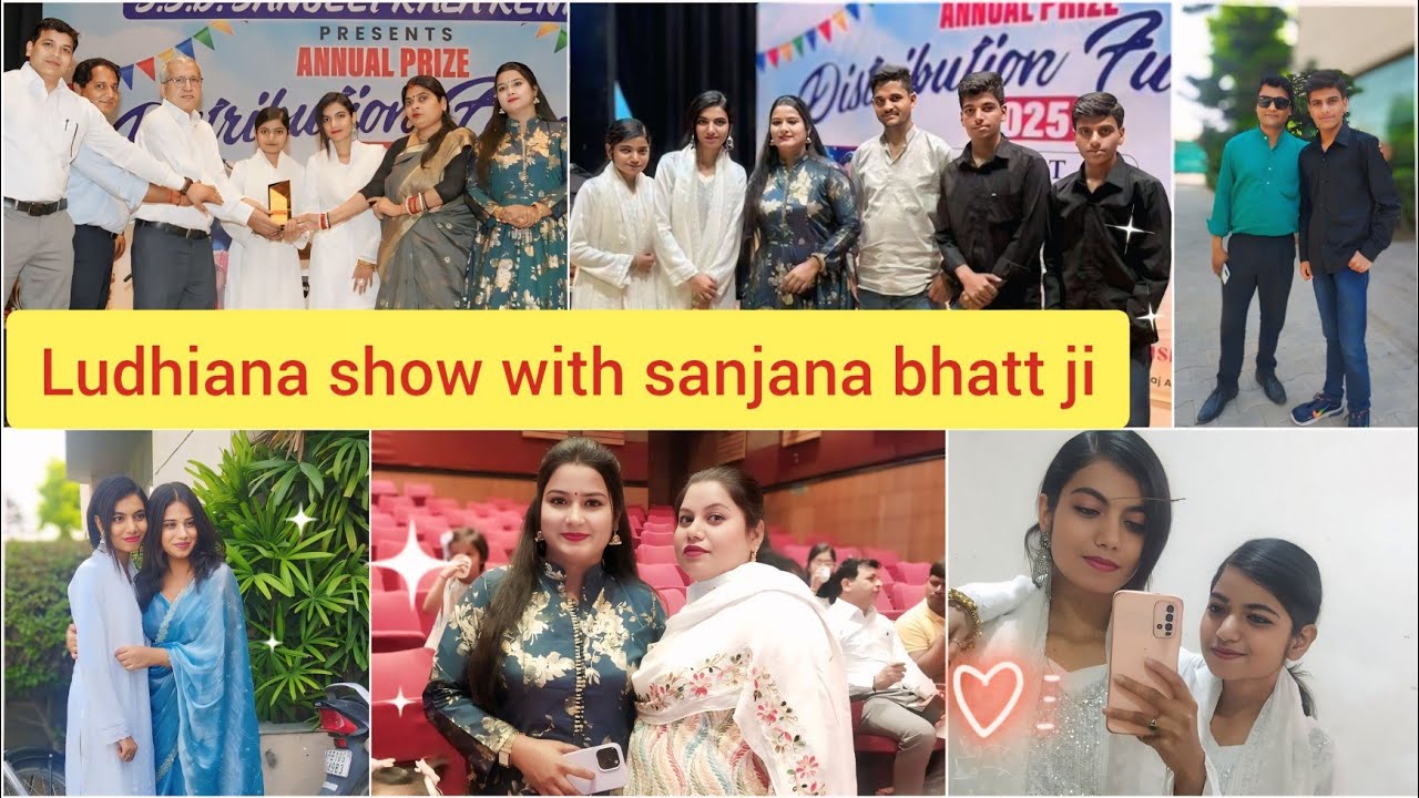 Ludhiana show😍Met with saregamapa artist (sanjana bhatt) at Ishmeet singh institute😇