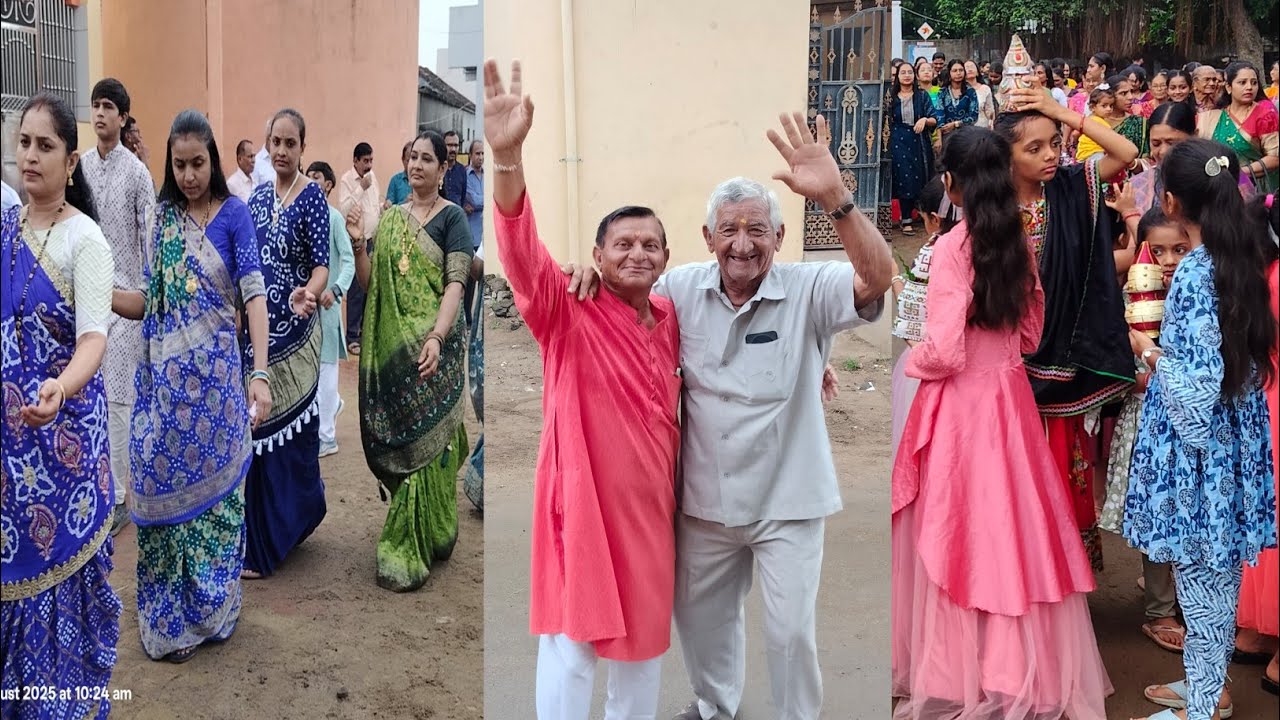શ્રી લક્ષ્મીનારાયણ મંદિરના 39 માં પાટોત્સવ નિમિત્તે શોભાયાત્રા રાજપર#rajpar