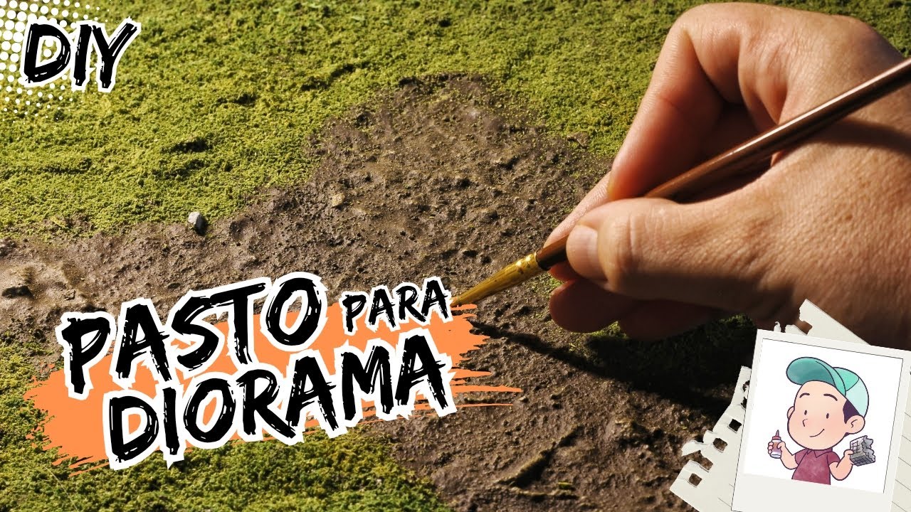 TUTORIAL | PASTO para MAQUETAS y DIORAMA 🌱 F&Aacute;CIL