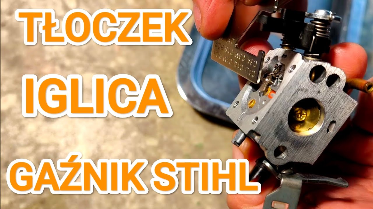 Nie odpala nie wchodzi na obroty TŁOCZEK  GAŹNIK IGLICA REGULACJA  uruchomienie Stihl MS181 MS211