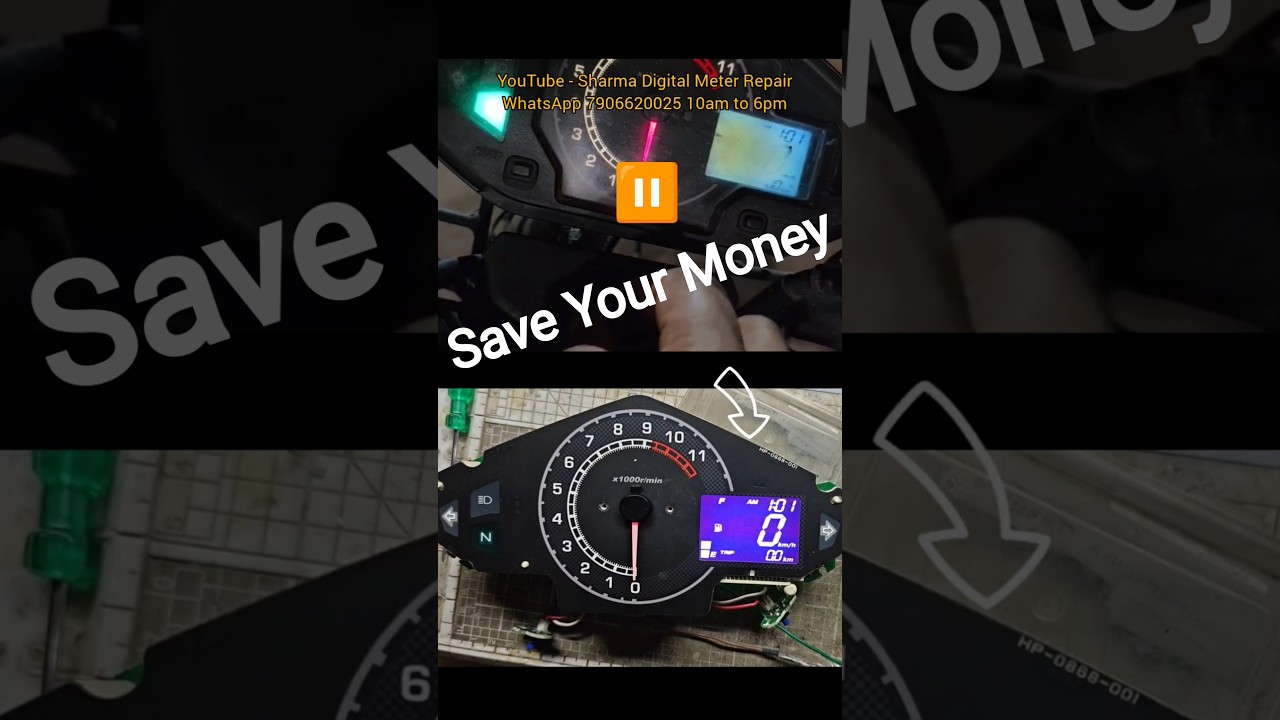 Unicorn Dazzler Meter Display Repair (Speedometer Restoration) #rider #ridelife #smartphone #ride