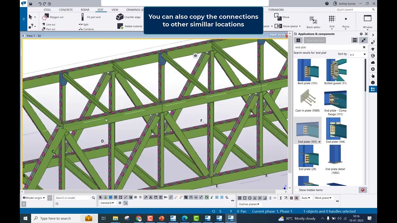 BRIDGE MODELLING OPEN WEB GIRDER