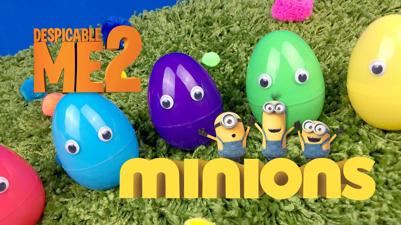 5 Exciting Minions Surprise Eggs Despicable Me 2 Surprises. For Kids For Baby! JS Surprise Toys