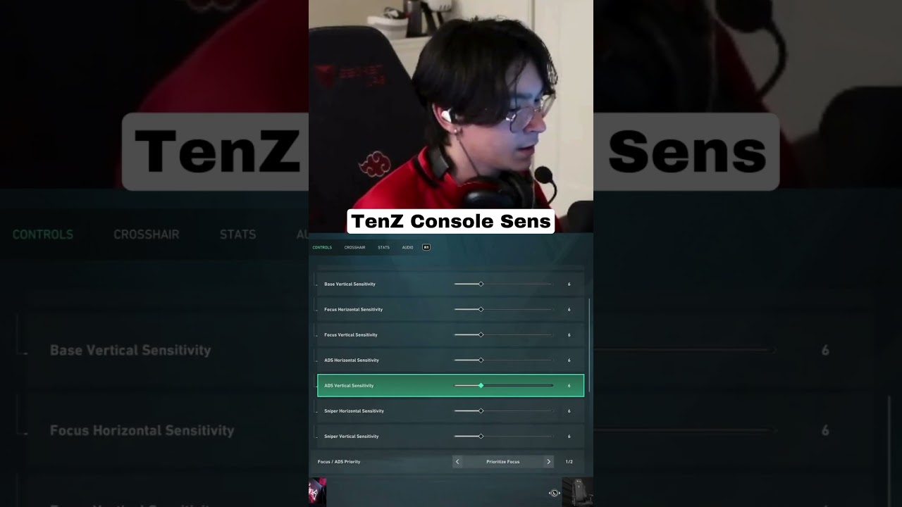 TenZ Console Valorant Sens