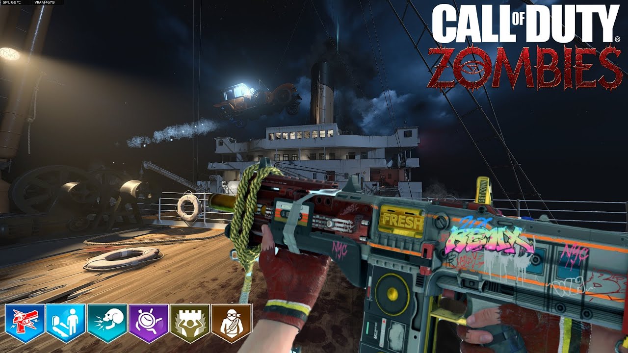 ZOMBIES EN EL TITANIC EL EASTER EGG MÁS DIFICIL DE BO4 ZOMBIES 