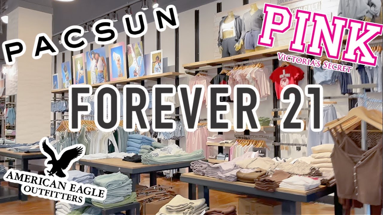 Teen Shopping Spree at the Mall at American Eagle, Forever 21, Pac Sun, PiNK