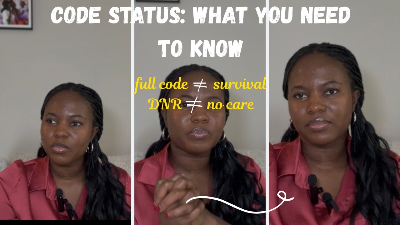 CODE STATUS- WHAT TO DO WHEN YOUR HEART STOPS; Part 1