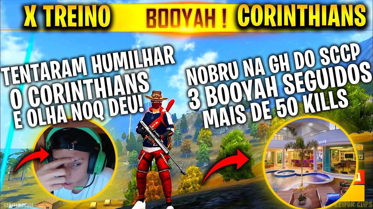OLHA ISSO! SCCP FAZ 3 BOOYAHS SEGUIDOS, MANDARAM BANDEIRÃO PRO NOBRU AINDA VIVO? MAIS DE 50 ABATES?