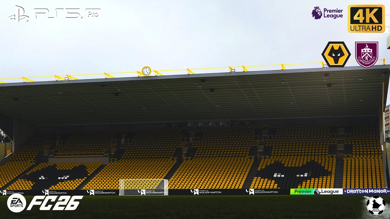 EA SPORTS FC 26 | &laquo;Вулверхэмптон&raquo; против &laquo;Бернли&raquo; | Стадион &laquo;Молинью&raquo; | ГЕЙМПЛЕЙ 4K PS5 PRO