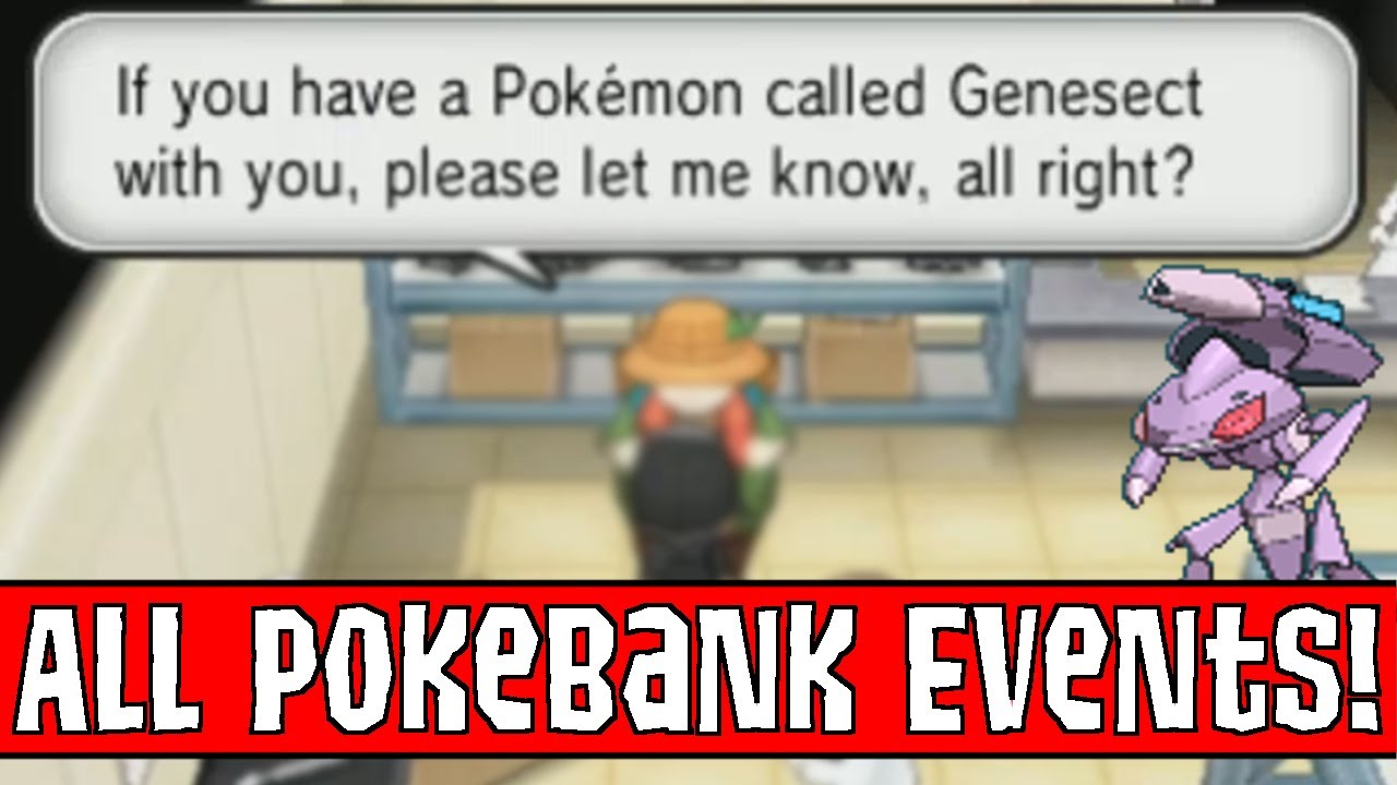 All PokéBank Exclusive Events in Pokemon X and Y