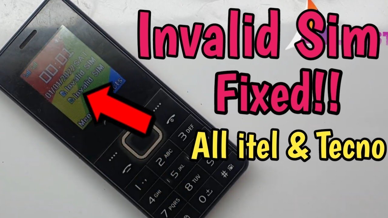 Fix invalid sim card solution on All Tecno Itel keypad Mobile