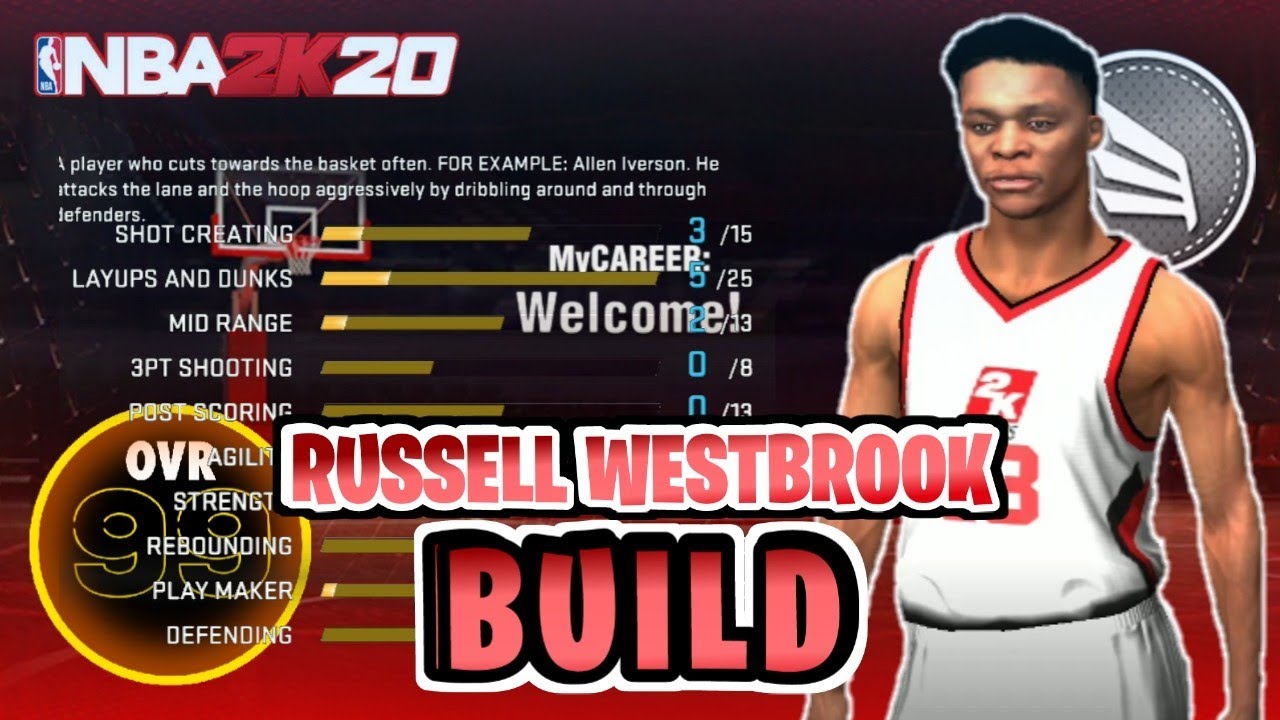 RUSSELL WESTBROOK BUILD'S NBA2K20 MOBILE ANDROID IOS