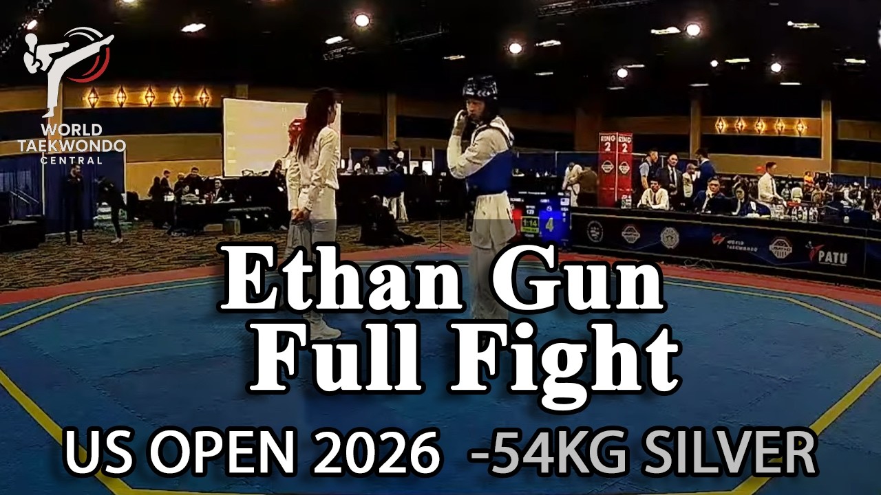 Ethan Gun | Taekwondo US OPEN 2026 | -54 Silver Medalist