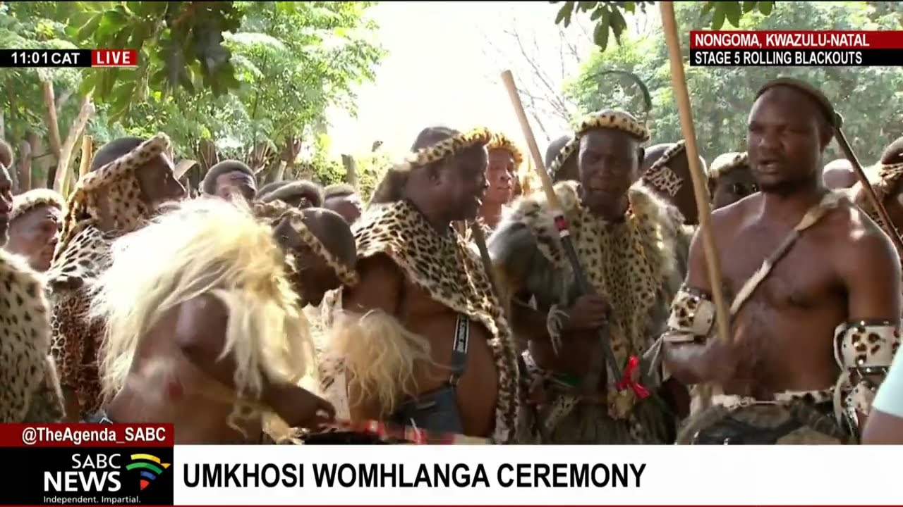 Reed Dance ceremony I Amabutho and  SAPS providing security and protection for the event