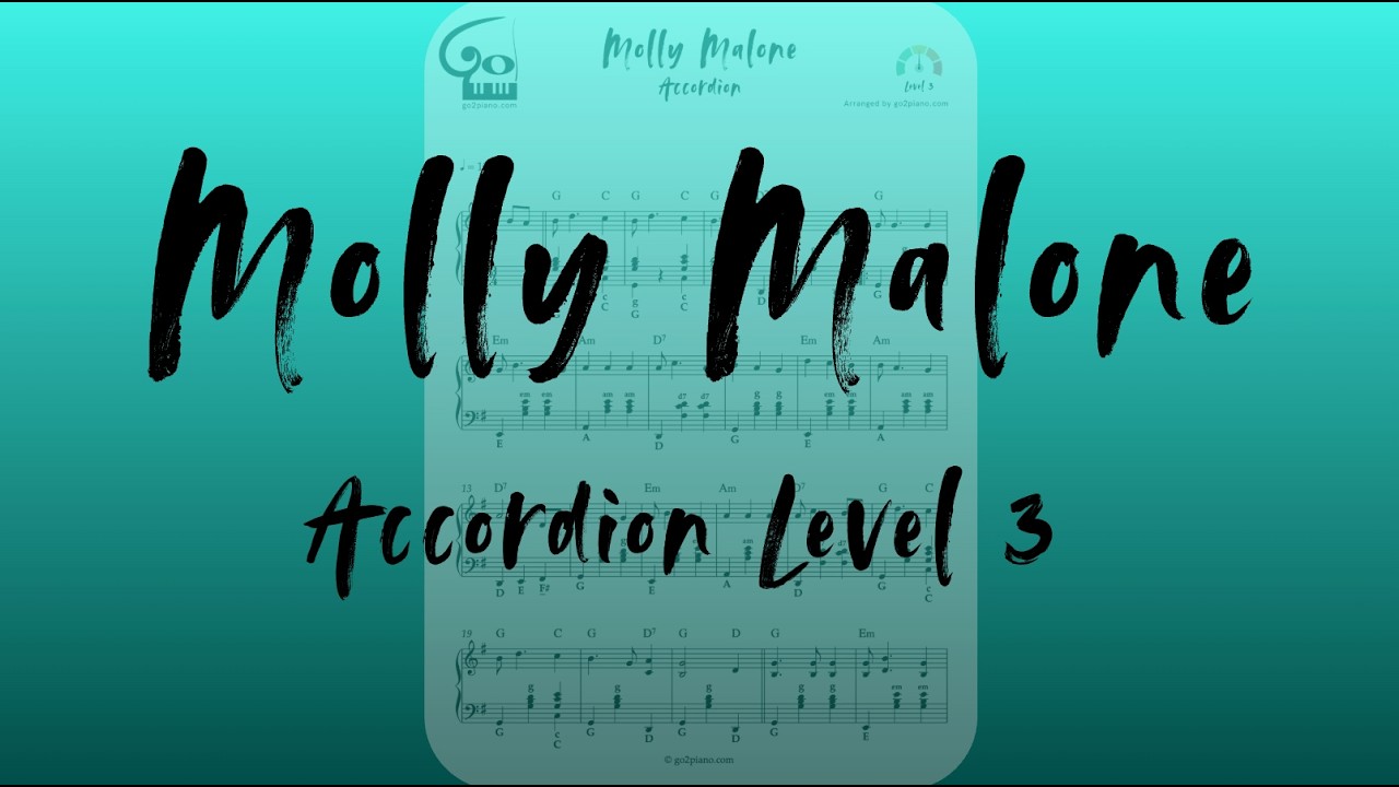 Molly Malone | Accordion Sheet Susic | Level 3/5