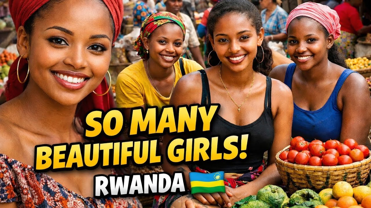 Exploring a Rural Market in Rwanda: Beautiful Girls & Local Life