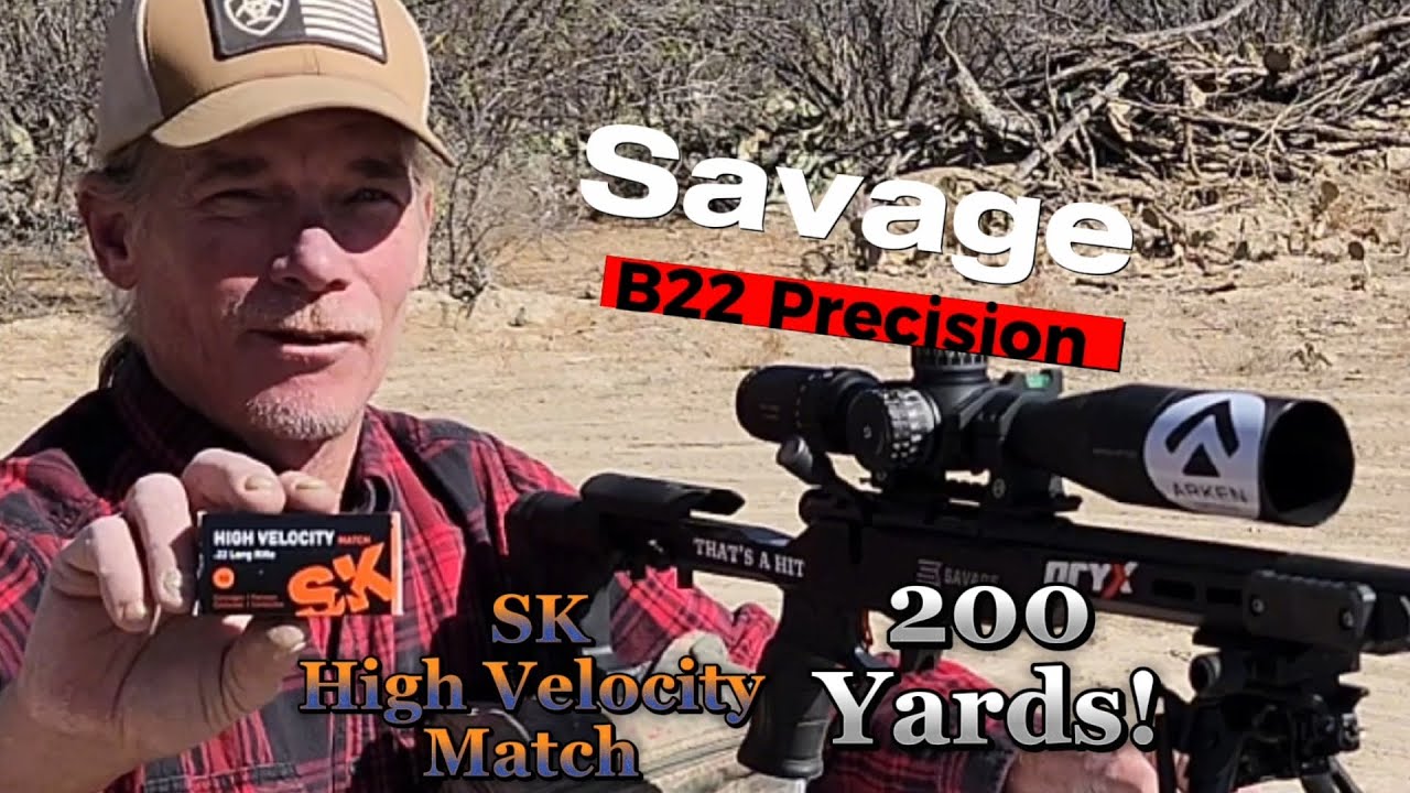 Savage B22 Precision ft. SK High Velocity Match at 200 yards ⚠️ This did not go as planned!🤨
