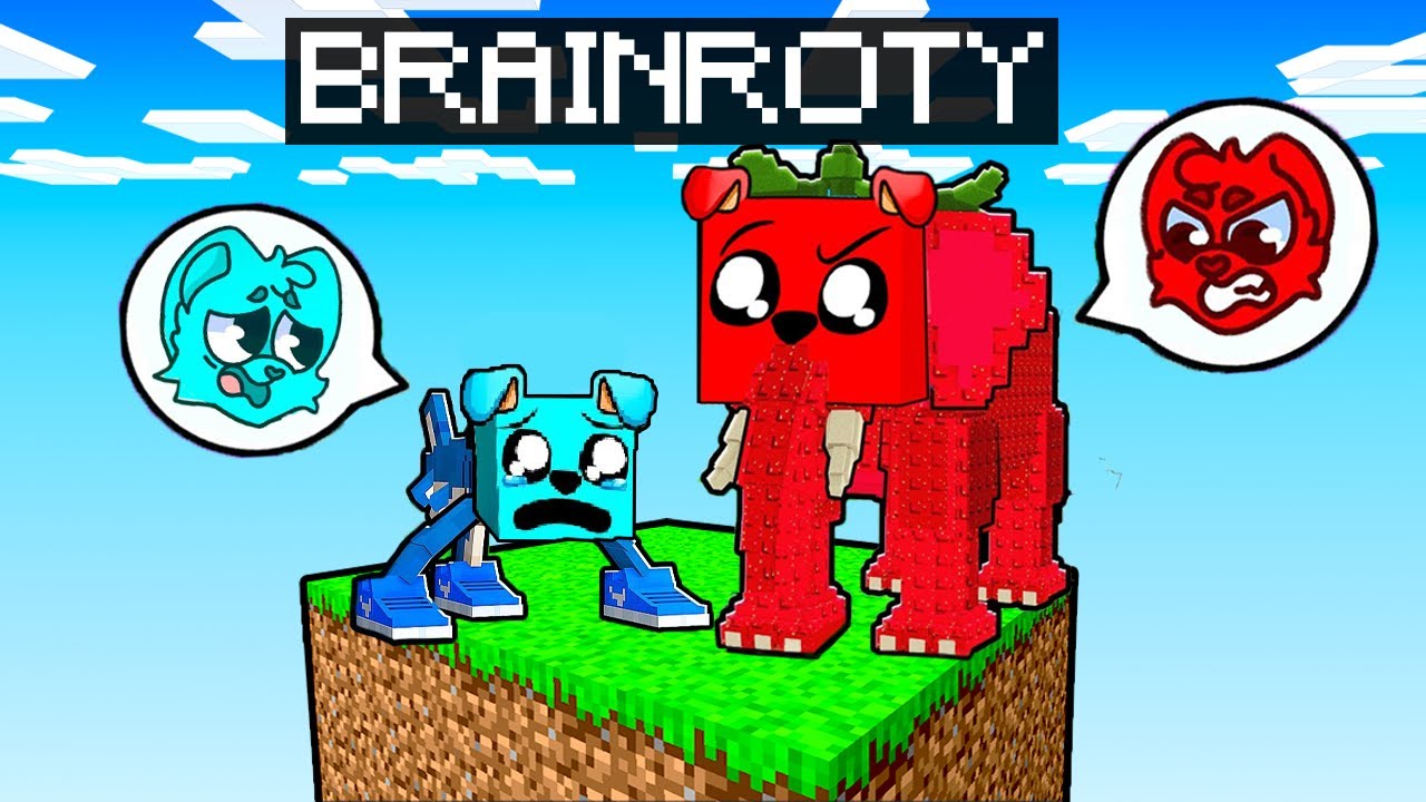 JEDEN BLOK Jako BRAINROTY w Minecraft 😱😱