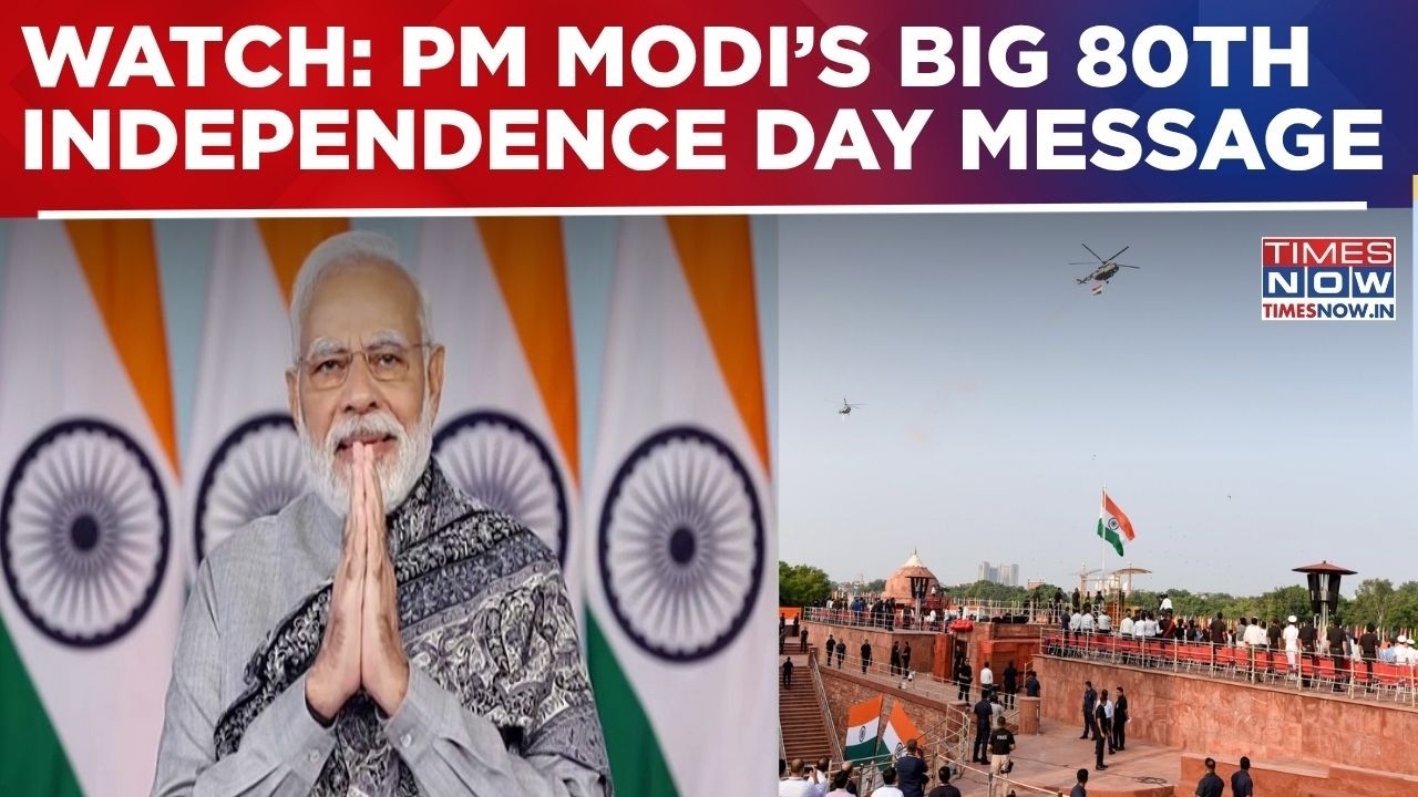PM Modi Greets Nation On 80th Independence Day; Highlights Yuva Shakti, Viksit Bharat | WATCH