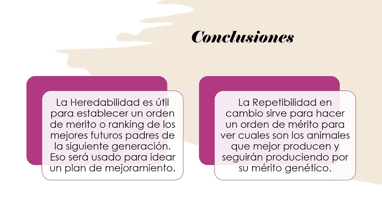 Clase 6 Parte 3. Parámetros genéticos 2 Usos de la repetibilidad