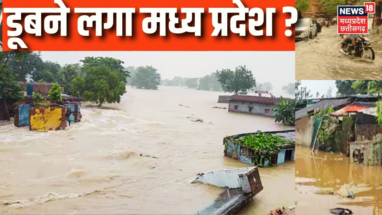 MP Flood Update: भारी बारिश से आई बाढ़, डूबने लगा मध्य प्रदेश | IMD Alert | Rain Alert | Top News
