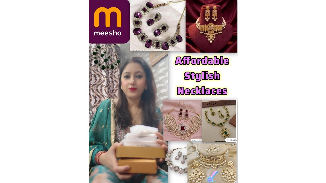 Daily + Party + Wedding Use Necklaces | Meesho Review #meesho #ytshort #necklace #ootd #shorts 