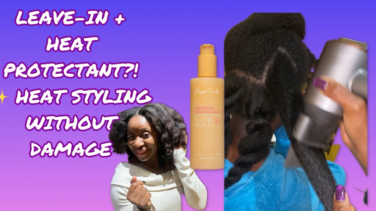 How I Heat Stretch My Curls Without Damage (Double Duty Leave-In Review) 