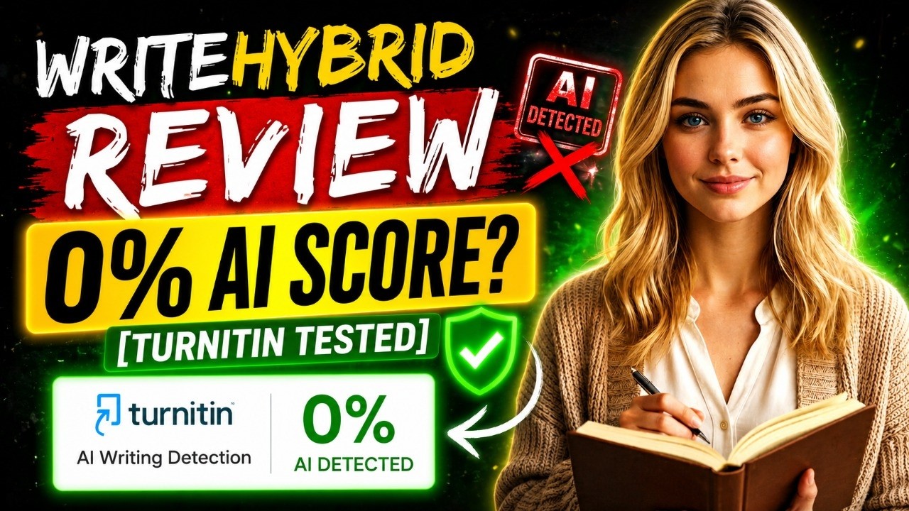 🔥 WriteHybrid Review: 0% AI Score? [Turnitin Tested]