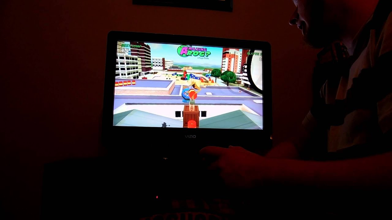 Gameplay and Review of Amazing Frog on Ouya!