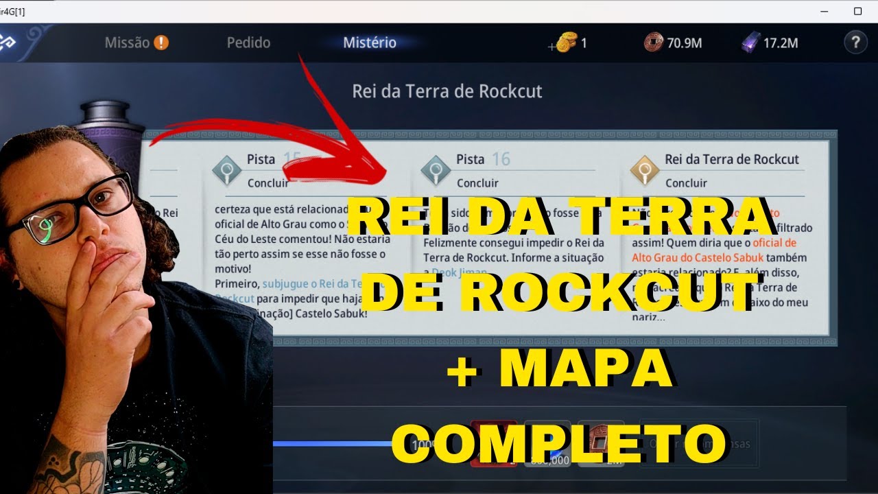 MIR4 - NOVO MISTÉRIO INDIGNAÇÃO E FÚRIA - 4º PERGAMINHO REI DA TERRA DE ROCKCUT + MAPA COMPLETO