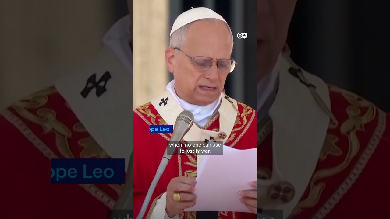 Pope Leo says God rejects prayers of those who wage war | DW News